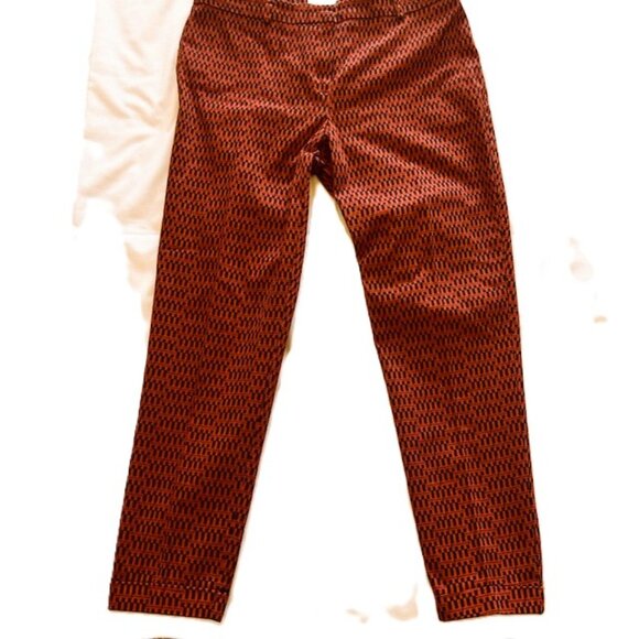 Foschini Ladies Pants sz 12 Red Black Ankle read - Picture 1 of 10